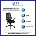 thumbnail image 5 of Flash Furniture Ivan High Back Black Mesh Multifunction Swivel Ergonomic Task Office Chair with Adjustable Arms, 5 of 13
