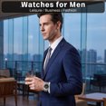 thumbnail image 3 of SKMEI Watch for Men Fashion Casual Waterproof Watch Date Luminous Quartz Analog Mens Wristwatch Stainless Steel Watches, 3 of 8