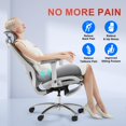 thumbnail image 5 of Seat Cushion, X Large Office Chair Cushion for Sciatica & Tailbone pain relief, Memory Foam Pad Pillow for Office Desk, Car Seat, Wheelchair, Gray, 5 of 7
