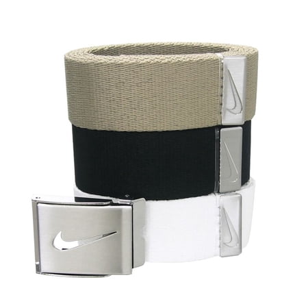 Nike Golf Men's 3-in-1 Web Belts, One Size Fits Most -