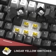 thumbnail image 3 of Teclado mecánico para juegos MageGee STAR75 75% con interruptores amarillos, 3 of 8