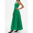 thumbnail image 4 of PRETTYGARDEN Womens Sleeveless Maxi Summer Dresses Hollow Out Eyelet Square Neck Ruffle Flowy Beach Vacation Sundress, 4 of 10