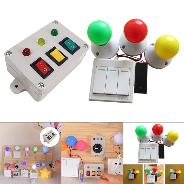 Materiales de ocupado Hugo luces de semáforos con interruptores juguetes de enseñanza