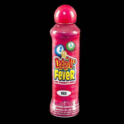  Dabbin' Fever Bingo Daubers One Dozen 3 Ounce Ink Dabbers (Red)  : Toys & Games