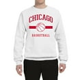 thumbnail image 2 of Wild Bobby City of Chicago CHI Basketball Fantasy Fan Sports Unisex Crewneck Sweatshirt, White, X-Large, 2 of 5