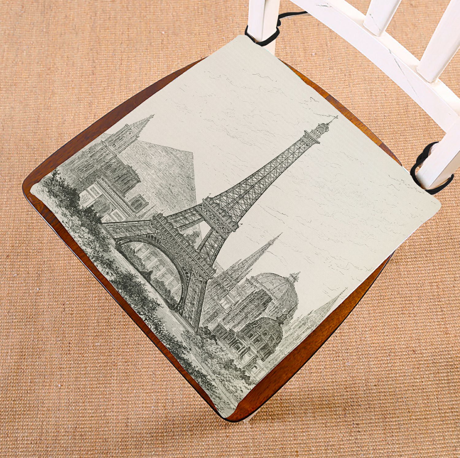 ZKGK Paris Eiffel Tower Seat Pad Seat Cushion Chair Cushion Floor