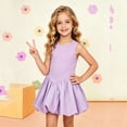thumbnail image 2 of FYDUU Summer Outfits Girls Sleeveless Tennis Dress Casual Golf Dress School Sports Dresses with Leggings Shorts 2 Piece Sets 5-6 Years, 2 of 4