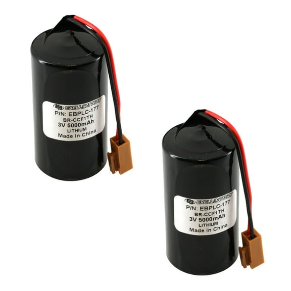 2 Computer Compatible with Batteries for  Newark, Cutler Hammer, Ge Fanuc