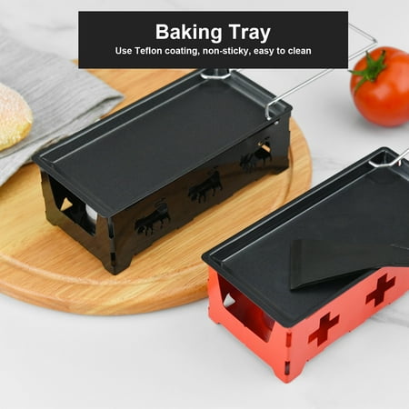 

Bcloud 1 Set Cheese Baking Pan Non Stick Heat Insulated Stainless Steel Mini Tea Light Butter Roaster Tray Kitchen Supplies