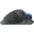 thumbnail image 3 of Logitech ERGO M575S Ratón Trackball Inalámbrico, Ratón ERGOnómico Inalámbrico, Cómodo Control por Pulgar, Seguimiento Preciso (Negro+bola Azul), 3 of 8