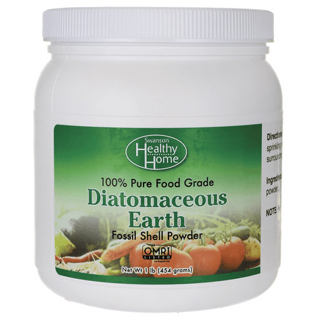 Swanson Diatomaceous Earth Fossil Shell Powder - 100% Pure Food Grade 1 lb