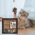 thumbnail image 6 of Unique Bargains Dog Memorial Gifts for Loss of Dog Personalized Keepsake Pet Memorial Frame Wooden Frame with Paw Print Design 9.06"x9.06" Black Brown, 6 of 6