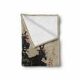 thumbnail image 2 of King Soft Flannel Fleece Throw Blanket, Fantasy Lion Courage with Armor and Shield on Grunge Backdrop, Cozy Plush for Indoor and Outdoor Use, 50" x 60", Black White and Burgundy, by Ambesonne, 2 of 6