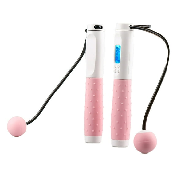 Jump Rope, Skipping Rope with Counter -Adjustable Length - Cordless Jumping Rope for Men Women Kids