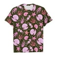 thumbnail image 1 of TIEVOSA T-Shirts d'Été pour Filles à Manches Courtes, T-Shirts Décontractés avec Jolis Imprimés d'Animaux Marins, Chandails à Col Rond pour Usage Quotidien, École, Jeux Extérieurs pour 3-4 Ans (Vert Foncé), 1 of 4