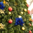 thumbnail image 2 of FUEENIRVA Outdoor Fake Flowers Artificial Christmas Flowers Blue 12pcs, 2 of 4