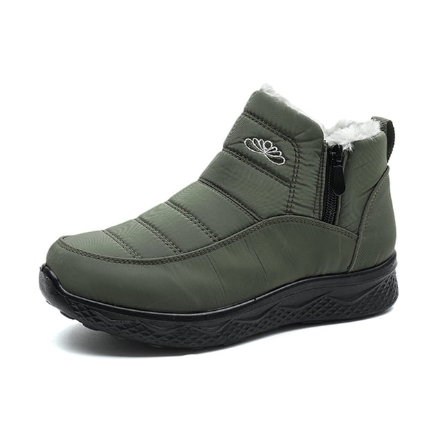 tumgatte Chaussures de Mode Décontractées pour Femmes Imprimé Chaud Fermeture Éclair Bottes de Neige jusqu'à 45 % de Réduction