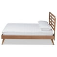 thumbnail image 3 of Baxton Studio Shiro Mid-Century Engineered Wood Platform Bed, Full, Ash Walnut, 3 of 10