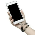 thumbnail image 3 of QUTETN Mobile Phone Lanyard Tether with 2 Patches Anti-lost Rope Lightweight PVC Spring Cord Anti-theft Phone Wrist Strap for Hiking Climbing, 3 of 8