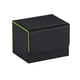 thumbnail image 2 of Caja para baraja de cartas, funda protectora para guardar más de 100 cartas, dados resistentes. Negro y verde, 2 of 9