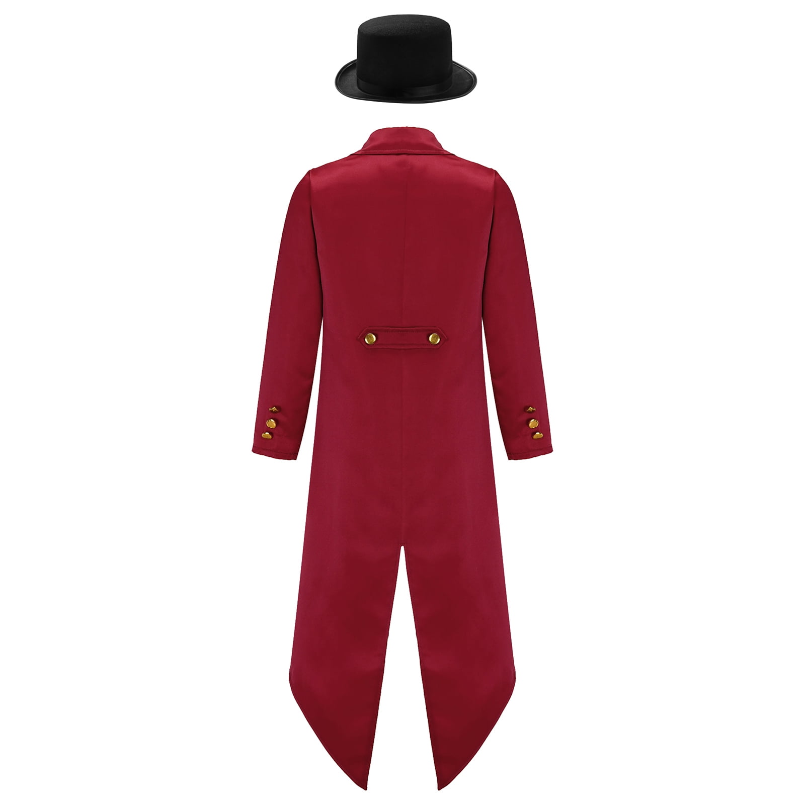 Mens red top tailcoat jacket