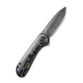 thumbnail image 2 of Civivi Knives Elementum C907C-DS1 Damascus Steel Carbon Fiber Golden Shred  Cuchillo, 2 of 4