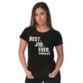 thumbnail image 3 of Mom Life Best Job Ever Mothers Day Womens Slim Fit Graphic Tee Brisco Brands M, 3 of 5