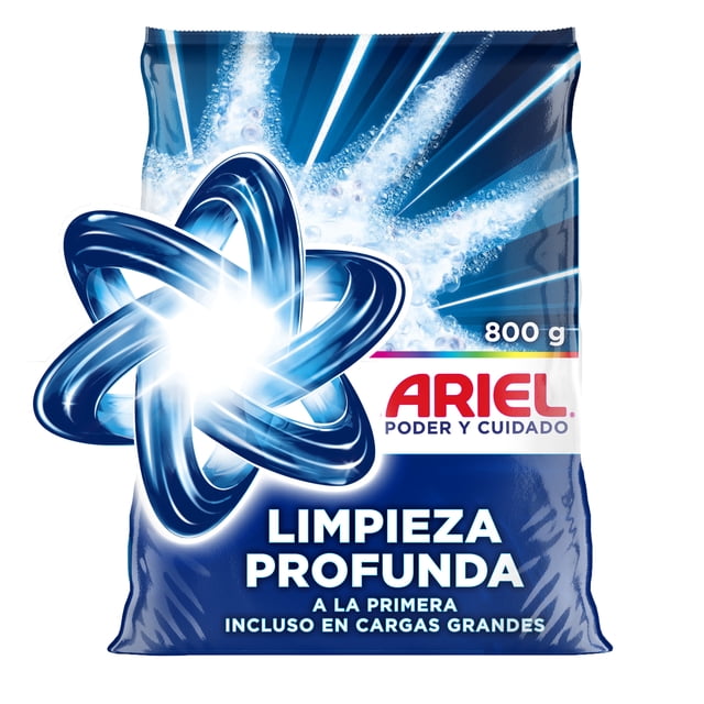 Detergente en Polvo Ariel Limpieza Profunda a la Primera Polvo Ultra Fino 800 g