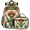 Multicolour 3, variant on Herdesigns Green Clover Backpack with Lunch Box Irish Happy St. Patrick's Day Lightweight Large Travel Work Laptop Backpacks Set Casual Daypacks