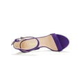 thumbnail image 4 of BLISSFUL STEP Women's Shoes Faux Suede Ankle Strap Open Toe High Chunky Heel Platform Sandals Purple 9.5, 4 of 7