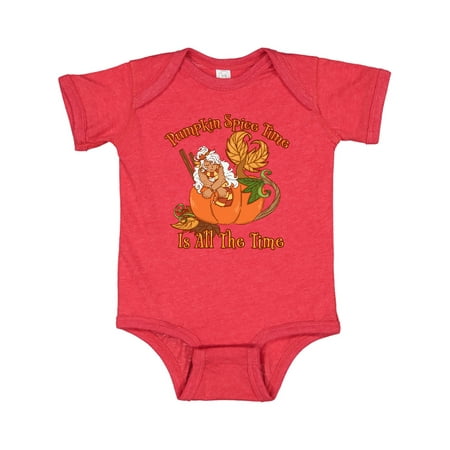 

Inktastic Pumpkin Spice Time is All the Time with Mermaid in Pumpkin Gift Baby Boy or Baby Girl Bodysuit