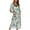 Army Green, variant on Women's Short Sleeve Robe Boho Hippie Summer Full Zipper House Coat Knee Length V Neck Bathrobe Comfy Soft Stretchy Midi Zip Up Duster Robe w/ Pockets Leopard 16-18