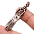 thumbnail image 2 of Black Rutile Fashion Wire Wrapped Handcrafted Copper Jewelry Pendant 2.2" SA 960, 2 of 2