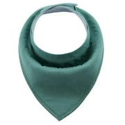 High Quality Baby Cotton Bibs Soft Solid Color Kids Bandana Bibs Newborn Baby Burp Cloths Feeding Scarf Baby Bed Accessories Lake-green One size for 1 to 3T