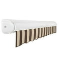 thumbnail image 5 of Awntech Full Cassette Right Motorized Patio Retractable Awning, Brown/Tan Stripe, 5 of 7