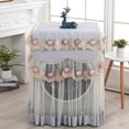thumbnail image 1 of Lace Ruffle Floral Washing Machine Dust Cover Protection Front Durable Soft Home, 1 of 2