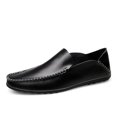 thumbnail image 4 of Mocasines para hombre, zapatos de piel auténtica suave, zapatillas sin cordones, mocasines casuales de primavera para hombre, mocasines para hombre (26,5 cm), 4 of 4