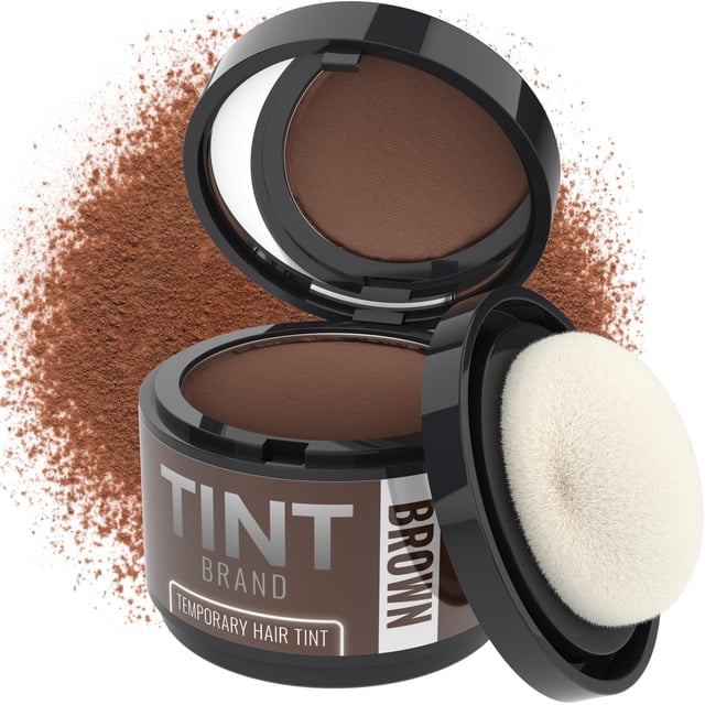 Polvo para el cabello TINT Root Cover Up, cabello castaño gris para mujeres y hombres