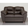 thumbnail image 1 of Love Seat de Piel Genuina ConfortoPiel  Toscana Chocolate, 1 of 8