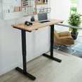 thumbnail image 2 of Bestar Electric Adjustable Height Standing Desk in Natural, 2 of 7