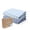 Blue,White, variant on The Peanutshell Organic Cotton Playard Toddler Bed Sheets for Baby Boys and Girls, Grey Star, 2 Pack