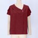 thumbnail image 5 of Neewe Button Down Shirts for Womens Petal Sleeve Blouses Irregular Neck Casual Summer Tops Trendy Outfits, 5 of 8