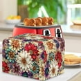 thumbnail image 3 of HELLHERO Mandala Print Toaster Cover 4 Slice, Adjustable Waterproof Bread Machine Protector with Drawstring, Dustproof Kitchen Small Appliance Cover, 3 of 8