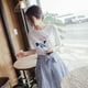thumbnail image 4 of Conjunto de ropa de falda a rayas de verano para niña con cuello redondo y manga corta de 2 piezas para mujer Scienceny  FS11791-01, 4 of 7