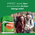 thumbnail image 4 of Zyrtec 24 Hour Allergy Medicine Tablets, 10 mg Cetirizine HCl Antihistamine, 30 Count, 4 of 10