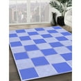 thumbnail image 2 of Ahgly Company Indoor Rectangle Patterned Blue Ribbon Blue Area Rugs, 2' x 4', 2 of 6