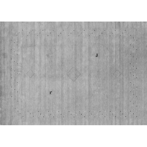 Ahgly Company Indoor Rectangle Abstract Gray Contemporary Area Rugs, 5' x 7'