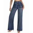 thumbnail image 5 of roswear Wide Leg Jeans Woman High Waist Stretchy, 29.92" Inseam, Size 4-16, 5 of 6
