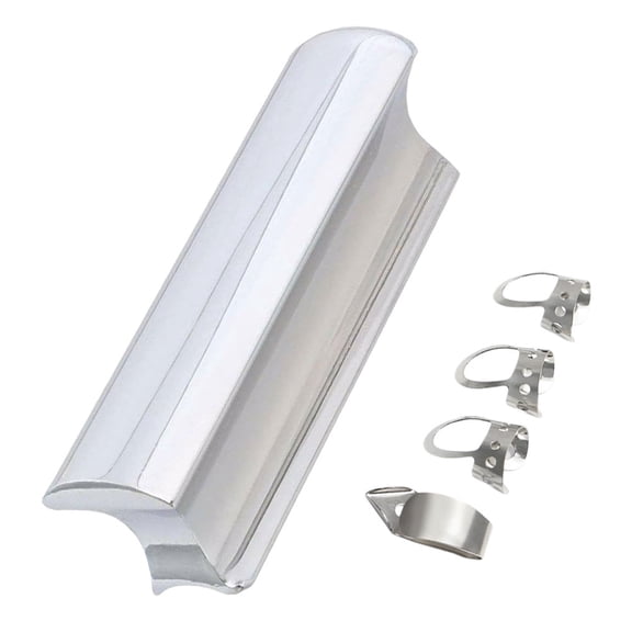 HONMEET 5-Piece Stainless Steel Guitar Slides with Picks for Enhanced Sustain and Clear, Crisp Sound Performance