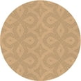 thumbnail image 1 of Ahgly Company Machine Washable Indoor Round Transitional Yellow Orange Area Rugs, 5' Round, 1 of 7